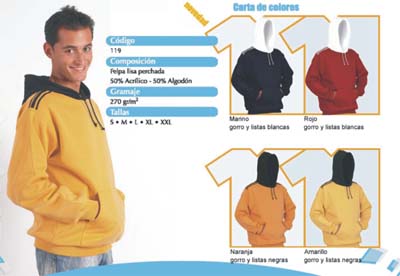 SUDADERA CAPUCHA BI-COLOR